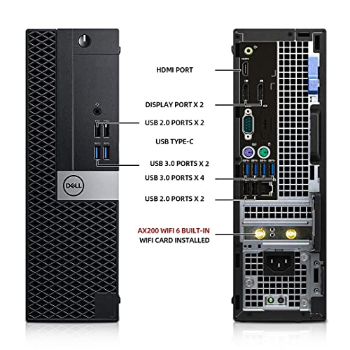 Dell OptiPlex 5050 24-Inch 1920x1080 LED Desktop Tower with Intel i7-6700 3.4GHz, 32GB DDR4 RAM, 512GB NVMe SSD