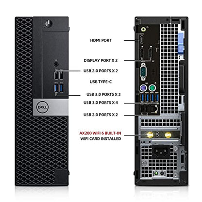 Dell OptiPlex 5050 24-Inch 1920x1080 LED Desktop Tower with Intel i7-6700 3.4GHz, 32GB DDR4 RAM, 512GB NVMe SSD