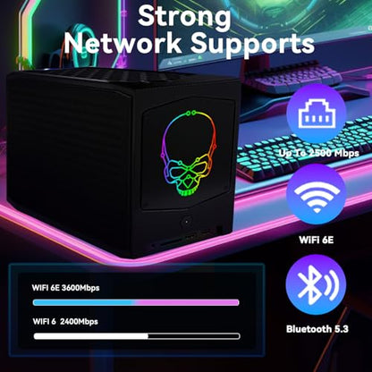 BRENUC NUC 11 Extreme Kit NUC11BTMi7 Intel Core i7-11700B 8-Core 3.20GHz Barebone PC, UHD, HDMI, USB 3.1, Wi-Fi 6E