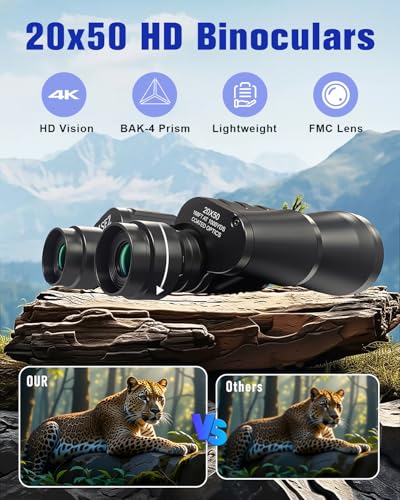 Sfeoot 20x50 HJD010 BAK-4 Prism Waterproof Binoculars