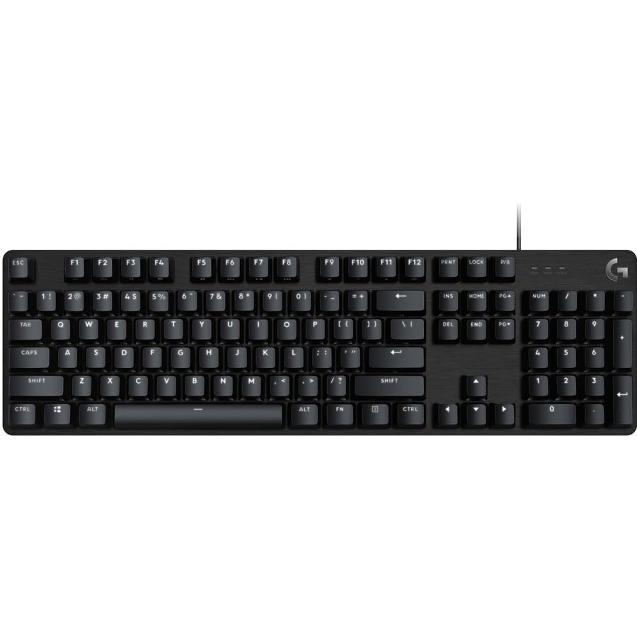 Logitech G413 SE Full-Size Mechanical Keyboard 108 Keys Aluminum Construction Tactile Switch Corded Black