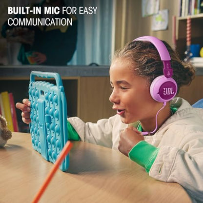 JBL 320 JBLJR320PURAM 32mm Dynamic Driver On-Ear Headphones - Purple