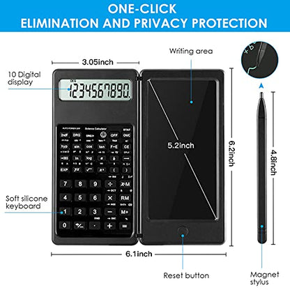 iPepul 5.2" JSQ LCD Scientific Calculator, Battery Powered, Engineering/Scientific