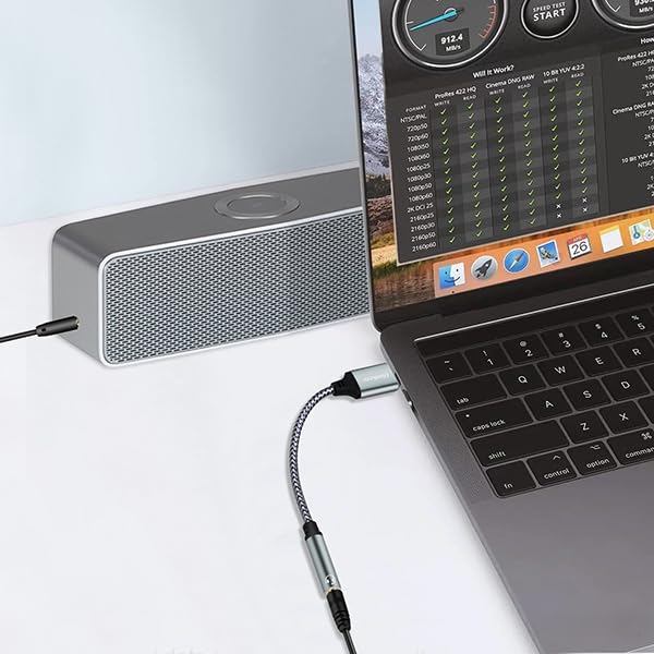 QimKero External Stereo Sound Card QK009 USB-A to 3.5mm TRRS 4-Pole Female Audio Adapter