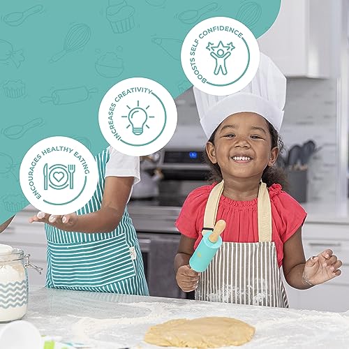 TOVLA JR. Child-Sized A48 Safe Silicone Cooking Utensils Set