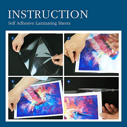 VIOLETTO 9 x 12 Inches LA20 20-Pack 4mil Clear Laminating Sheets