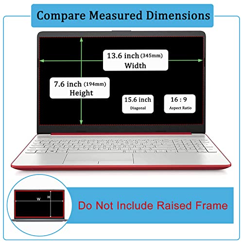 YINOVEEN 15.6 Inch Anti-Glare Screen Protector for HP Laptops, Matte Finish, 5H Hardness, Waterproof