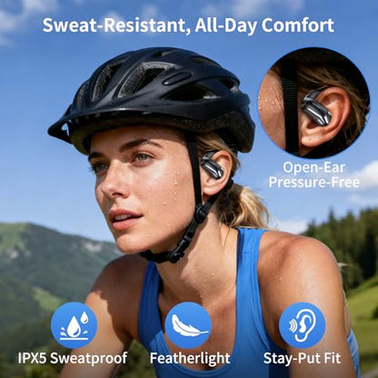TECSONIC P-G2 Wireless Translation Earbuds, Bluetooth 5.4, 164 Language Support, 60H Battery Life, Environmental Noise Cancellation