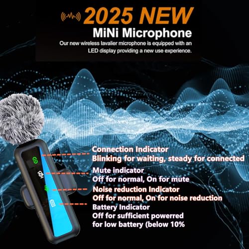 Ordele USB Type-C Lavalier Microphone H63 - 28dB Audio Sensitivity - 1 Channel - Black