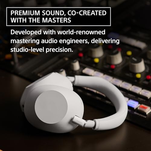 Sony WH-1000XM6B.UC Over-Ear Headphones, Wireless, Bluetooth 5.3, Black, 30h Battery Life