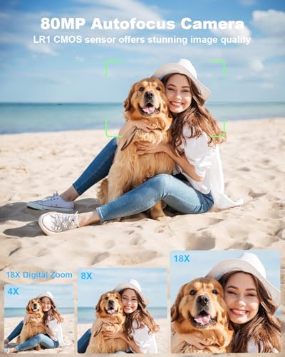 LIYTIFOR 3.5 Inch LR1 80MP 2160p Compact Digital Camera