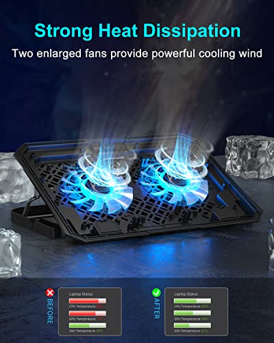 KeiBn 15.6" S039 Laptop Cooling Pad 2 Fans Metal and Plastic 0.8kg