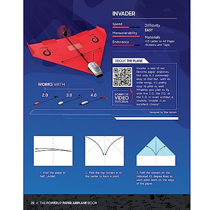 POWERUP Paper Airplane Book: Ultimate Guide for Powered Planes