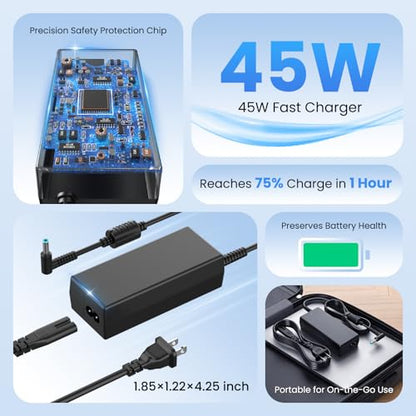 ROLADA 45W Charger BRJ45195231 19.5V 2.31A Corded Electric Adapter