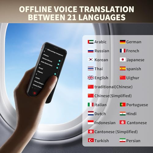 BSTBOO 5.67 x 3.46 x 1.65 inches Model A20 Instant Translator 150 Languages Real-Time Voice Translation Portable Device