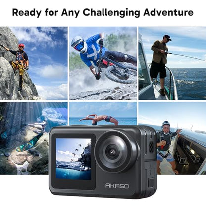 AKASO 2" Brave 7 LE 4K30fps Waterproof Action Camera with 256GB MicroSDXC Card
