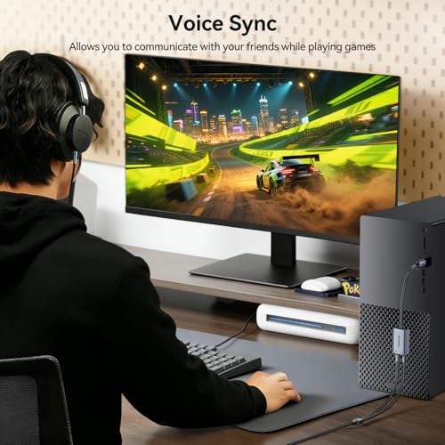 SAMZHE AYP20 USB to Audio Jack Adapter Compatible with Windows, Mac, Linux, PS4, PS5