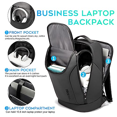 BANGE Large 2930 Laptop Backpack 15.6 Inch 3 Liters Waterproof Black