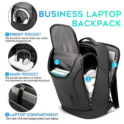 BANGE Large 2930 Laptop Backpack 15.6 Inch 3 Liters Waterproof Black