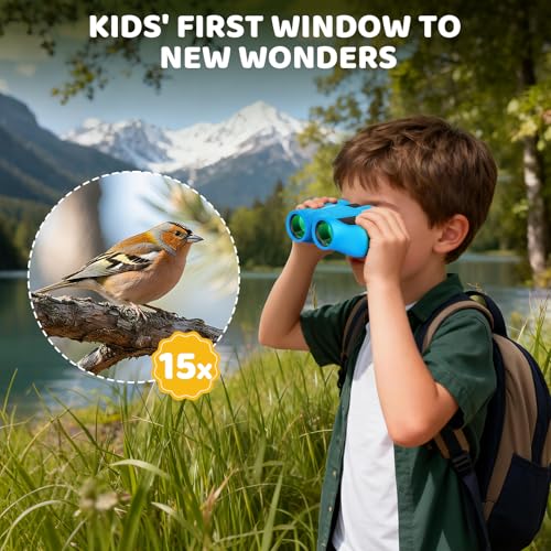 Aurosports 25mm 15x Model 1525-Blue Binoculars