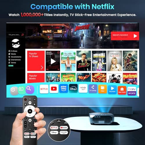 YOWHICK DP03-L Portable Projector 1920x1080 Full HD with Keystone Correction