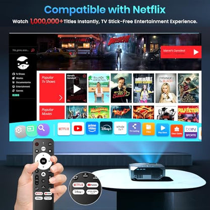 YOWHICK DP03-L Portable Projector 1920x1080 Full HD with Keystone Correction