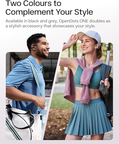 SHOKZ E310 OpenDots ONE True Wireless Earbuds, Bluetooth 5.4, 20Hz-20kHz Frequency Range, Open-Ear Design, Water Resistant, 40 Hours Battery Life