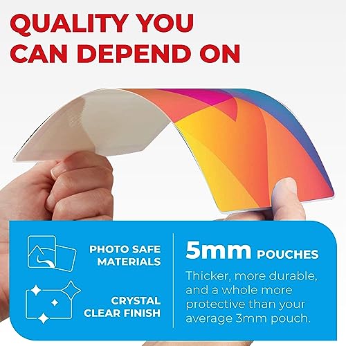 Simply Cool 150 Count 5MIL Laminating Sheets Multi-Sized Pouches for Letter, ID Badge, and Card