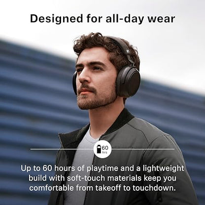 Sennheiser 509266 MOMENTUM 4 Wireless Noise Cancelling Headphones, Bluetooth 5.2, 60 Hours Average Life, Over Ear, Black