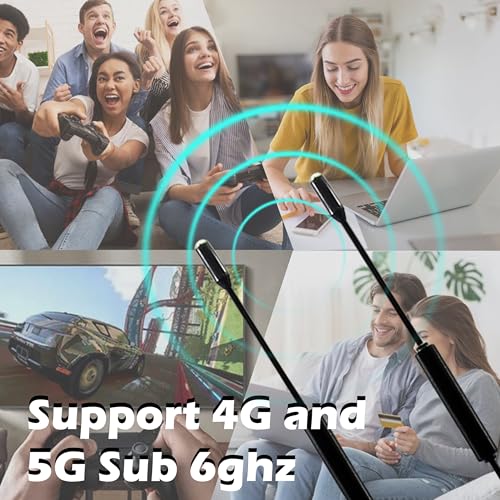 Rydocyee 5G Antenna External Antenna 5G310SMATS9 Tri-Band 2 Pack