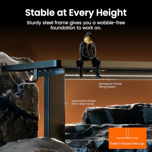 ErGear 47.2 x 23.6 Inches Electric Standing Desk EGESD5B Black