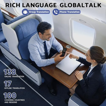 Generic Language Translator Device T21 Portable Two-Way Communication 138 Languages Compact