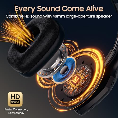 Necode A19 Bluetooth Headset with Microphone - Wireless - On Ear - Black