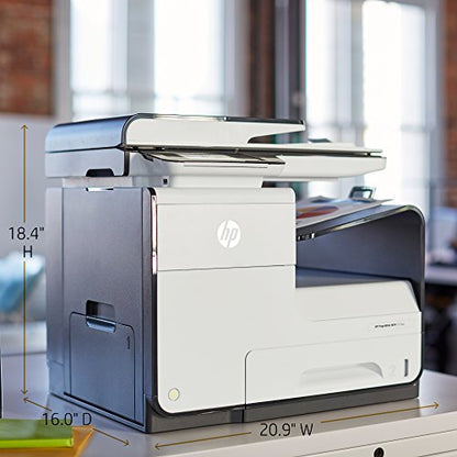 HP PageWide 377dw Color Multifunction Printer, Inkjet, 1200 x 600 dpi, Wireless Connection, Automatic Duplex