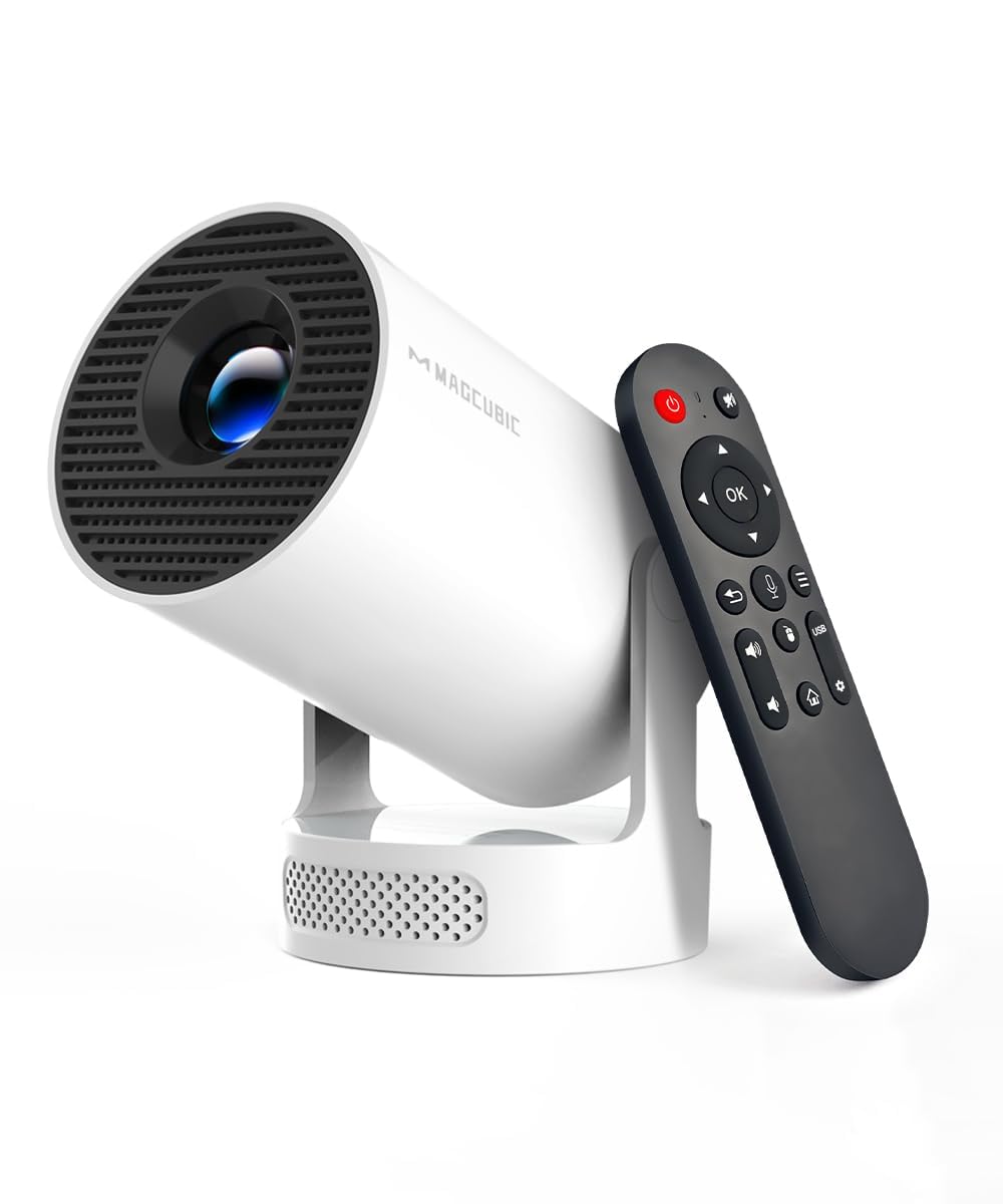 Magcubic 1280x720 HY300pro+ Portable LCD Projector 8000 Lumens with Bluetooth and Wi-Fi Connectivity