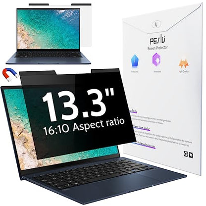 Peslv 13.3" Magnetic Laptop Privacy Screen pes-cxfk13.3 16 10 Matte & Glossy Blue Light Filter