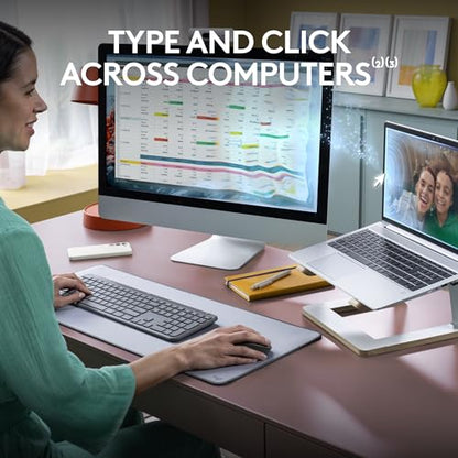 Logitech MK955 Wireless Keyboard and Mouse Combo Bluetooth Multi-OS