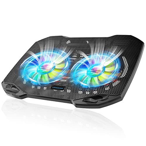 LIANGSTAR Laptop Cooling Pad 14.2" x 10.4" x 0.98" Metal 2 Fan Air Cooler