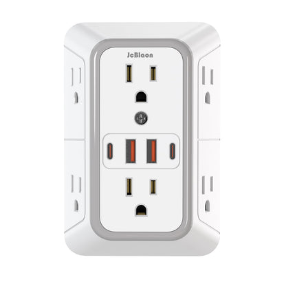 JcBlaon 6 Outlet Extender SE660-CUQ 125 Volts 15 Amps Power Strip