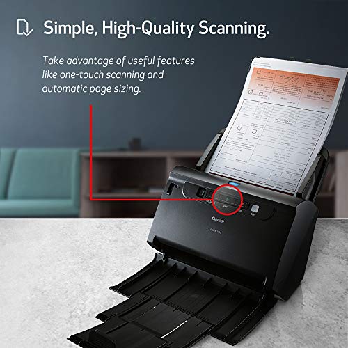 Canon DR-C230 USB Document Scanner, 600 DPI, 19 Watts, 1 Count