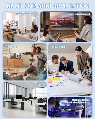 YOFEEPOP Ethernet Splitter 1 to 2 RJ45 Unmanaged Switch Gigabit Data Transfer 1000Mbps Aluminum