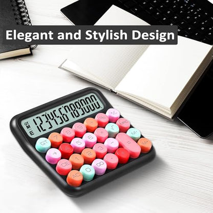 VEWINGL 5" XT-200 Standard Function Calculator Battery Powered LCD Black Mixed Color ABS