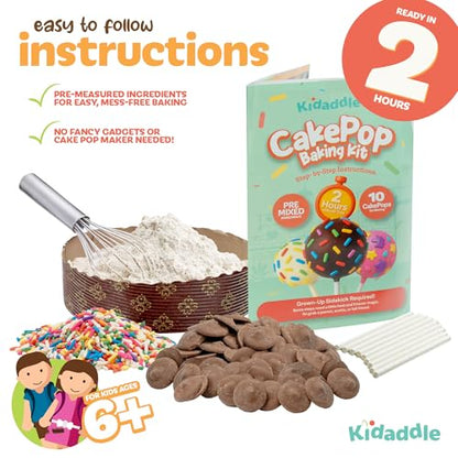 Kidaddle Cake Baking Mix Chocolate Drizzle 1 Count Box American Cuisine