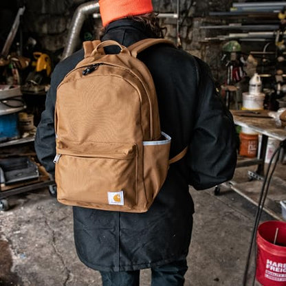 Carhartt 21L Classic Laptop Backpack Black 600-Denier Water-Resistant Polyester