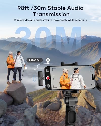 CZOCPOS 2.4GHz Wireless Microphone CZOCPOS-Mic01 2-Channel Omnidirectional Lavalier
