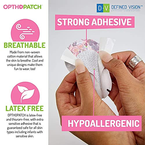 OPTHOPATCH 83mm X 57mm SG-40-2 Medical Eye Patches for Treatment of Amblyopia and Strabismus, 40 Count