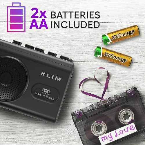 KLIM K9 Cassette Player 3.5mm Headphone Jack Mono Standard Edition Portable Cassette Player