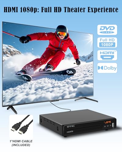 OTIC Compact Multiple Format Media Player HDMI 1080p Resolution