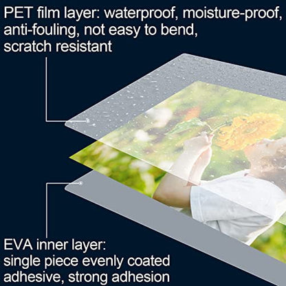 HERKKA 100 Pack Laminating Sheets 3 Mil Clear Thermal Pouches 11.5 x 17.5 Inch