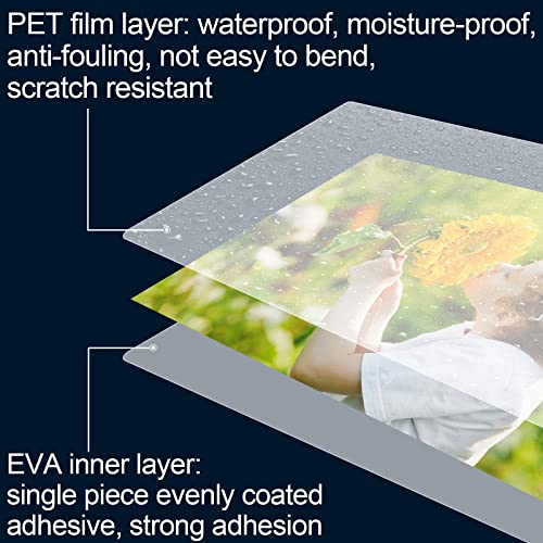 HERKKA 600 Pack Laminating Sheets, 3 Mil Thickness, 8.5 x 11 Inch Document Capacity, Transparent Finish, Round Corner Design